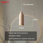 suspension lampes modernes polymère beige texture granulée opaques