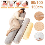 coussin ergonomique beige texture pointillée contemporain zip invisible amovible lavable 60cm 100cm