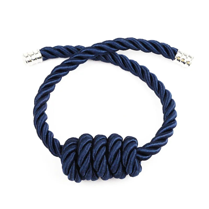 corde rideaux moderne boucle magnétique beige noir argent facile decorationintérieur