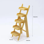 étagère miniature résine bois naturel plante artificielle boîte cadeau serviettes statuette anciennes dimensions multiples