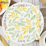 serviettes papier multicolores fleurs décoratives anniversaire mariage fêtes thème rétro printemps vintage