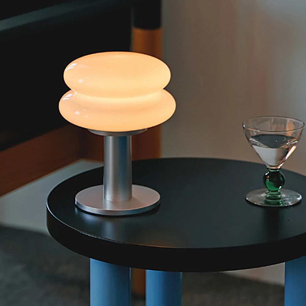 lampe table led rechargeable modernes vitesses ambiances blanc gris beige