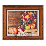 Cadre photo rouge vintage mural