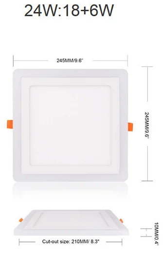 plafonnier led moderne blanc télécommande 110v 220v rgb 6w 9w 16w 24w