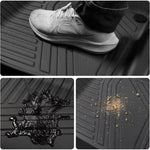 tapis sol voiture noir rayures horizontales antislip waterproof intérieur moderne
