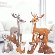 peluche cerf marron beige blanc décoration noël intérieur festive magiqueambiante chaleureuse
