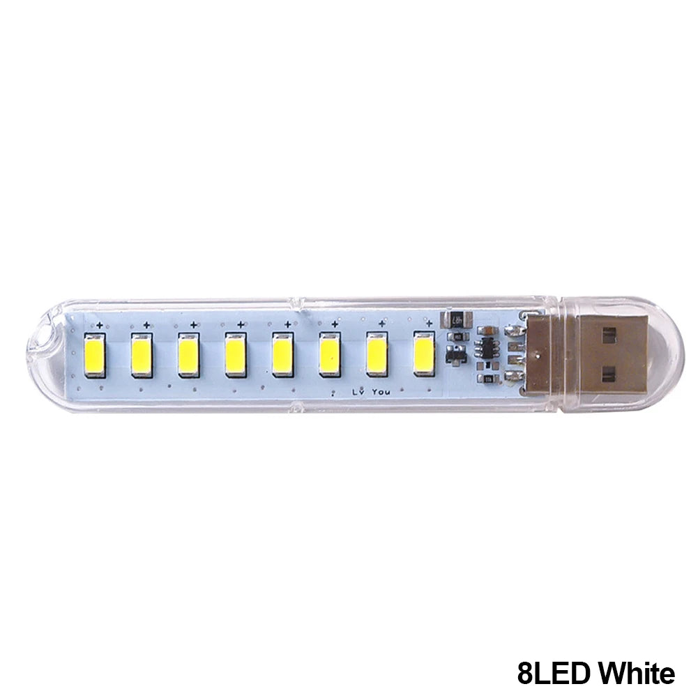 lampe led rechargeable transparente moderne adhésif rouge vert bleu blanc 5v usb tactile