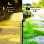 projecteurs solaires led extérieurs étanches ip65 autonomes contemporains jardin voie verteurgence minimaliste noir