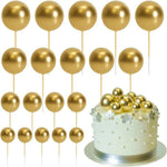 boules décoratives or rondes brillantes moderne anniversaire mariage noël baptême