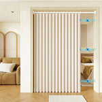 rideau plissé porte tissu oxford polyester épais beige clair moderne isolation imperméable anti huile