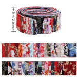 tissu imprimé fleurs multicolore coton polyester résistant bricolage couture quilting débutants bleu vert rouge