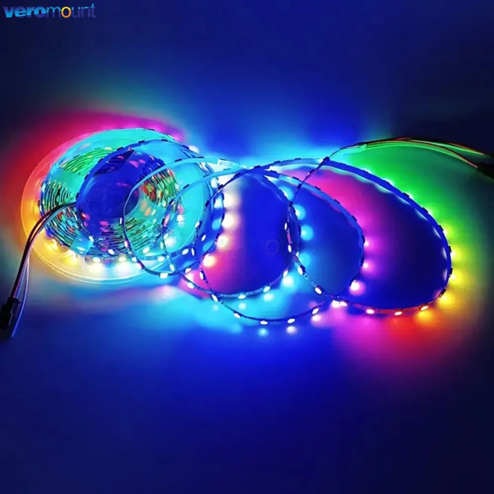 ruban led flexible smd multicolore 60leds 144leds adhésif moderne full magic color