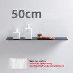 étagères murales modernes adhésives sans perçage blanc noir alliage aluminium rangement salle bain cuisine