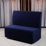 housse banc moderne tissu carreaux polyester lavable machine antidérapante bleu noir rouge
