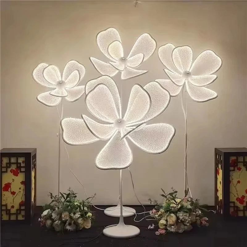 décorations florales lumineuses mariage anniversaire intérieur élégantes modernes transparentes led