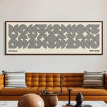 affiche moderne graphique spirales concentriques toile rectangle horizontal décoration intérieure abstraite encre imperméable opaque