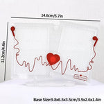 cadre photo transparent moderne clips accessoire photocard cd postales