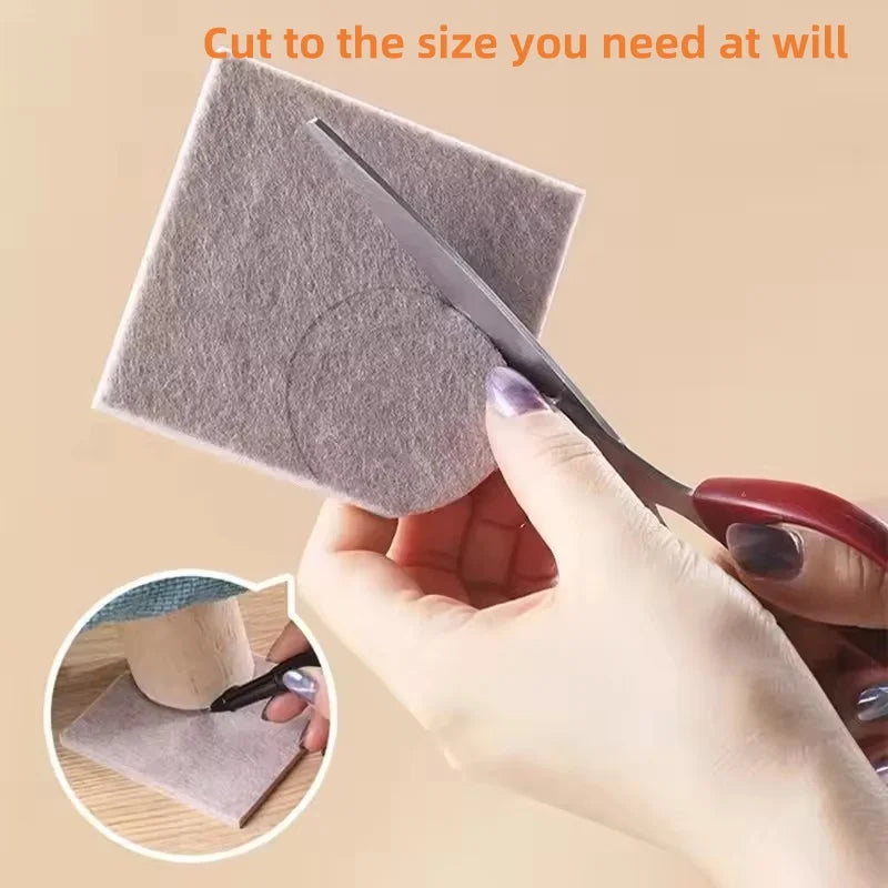 protecteurs meubles feutre beige clair adhésifs utilitaires antirayures antiderapants table pratique