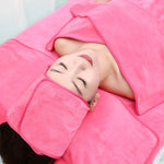 serviettes microfibre douces marron rose bleu blanc gris velours modernes absorbantes