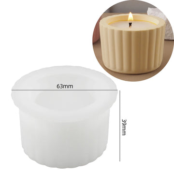 moule silicone bougie parfumée blanc rose pâle moderne minimaliste couvercle bricolage décoration maison