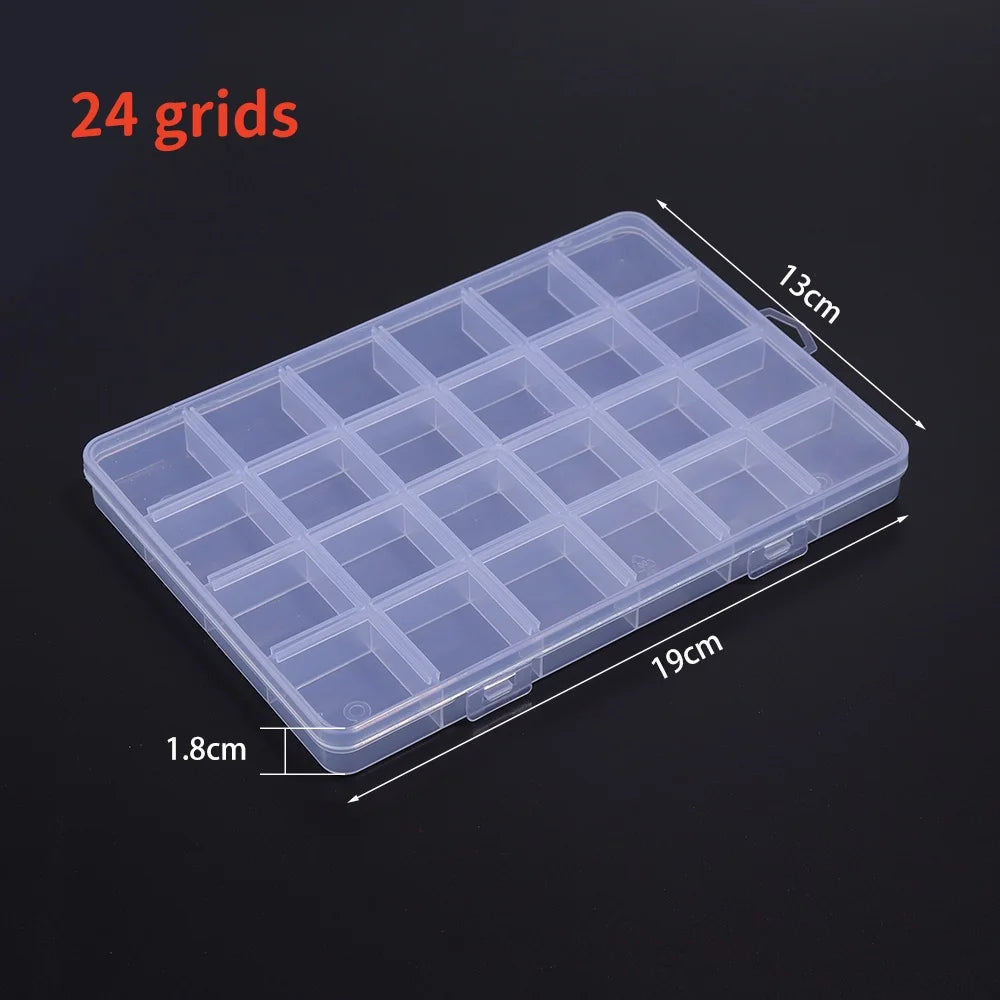 boîtes rangement bijoux transparentes modernes compartimentées clips portables voyage commercial