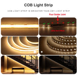 ruban led cob blanc haute luminosité 320leds adhésif diy moderne chambre