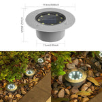 lampe solaire moderne dorée ip65 led diodes autoinstallation extérieure jardin