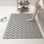 tapis bain antidérapant microfibre perforations modernes couleurs variées rose gris bleu vert violet minimaliste