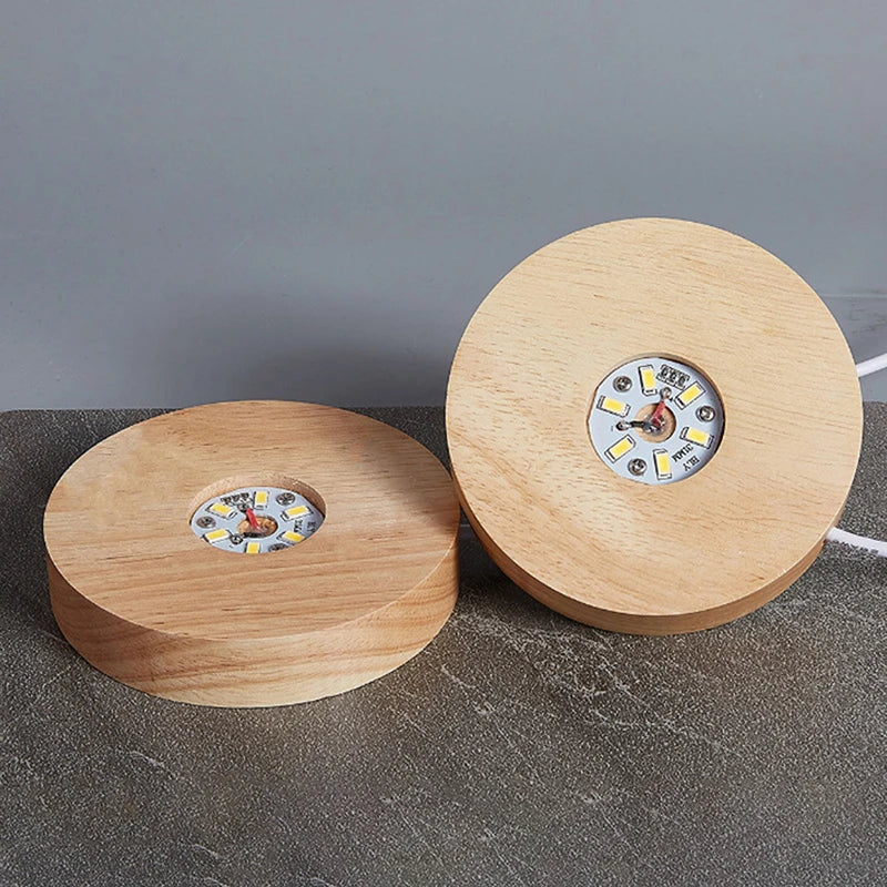 veilleuse led rechargeable bois naturel multicolore moderne adhésif interrupteur câble usb