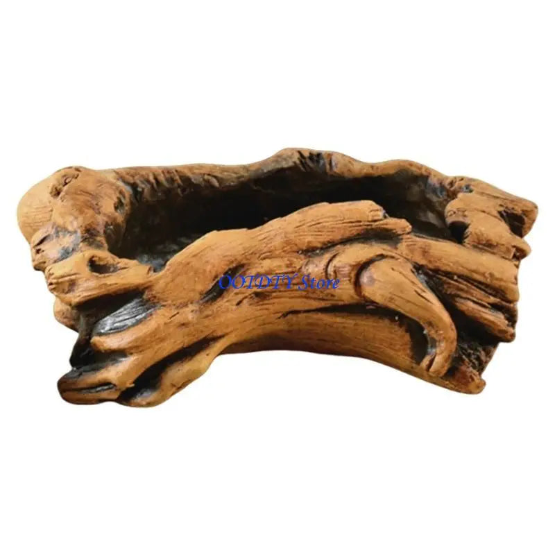 jardinière cache pot tronc arbre marron rustique plante succulente texture bois naturelle balcon jardin