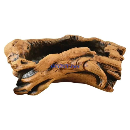 jardinière cache pot tronc arbre marron rustique plante succulente texture bois naturelle balcon jardin