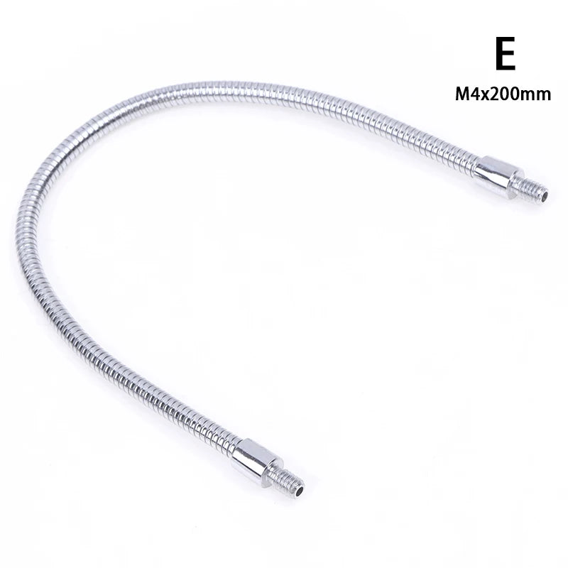 câble flexible tissé noir gris métallisé moderne industriel ø1.8mm ø4mm m4