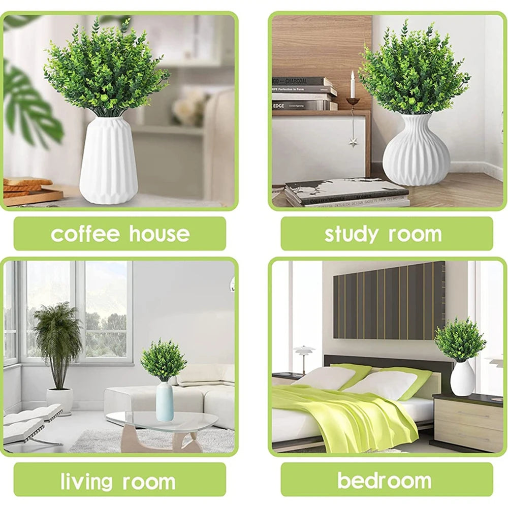 plantes artificielles arbres feuilles verte décoration intérieure extérieure pots boises osier modernes rustiques