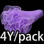 accessoires cheveux blanc rose noir organza plissé translucide élégant romantique adhésif rose artificielle