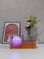 lampe led rechargeable noir orange bleu vert blanc moderne transparent ip65 télécommande
