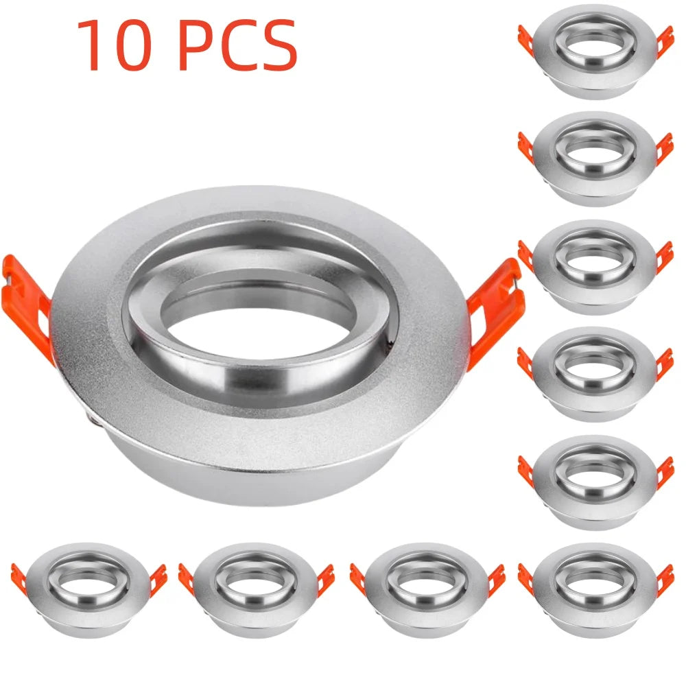 Spot LED réglable moderne blanc noir encastré clips orange adaptable halogène LED