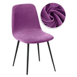 chaise moderne velours beige blanc violet rose marron orangeversible 22 48cm
