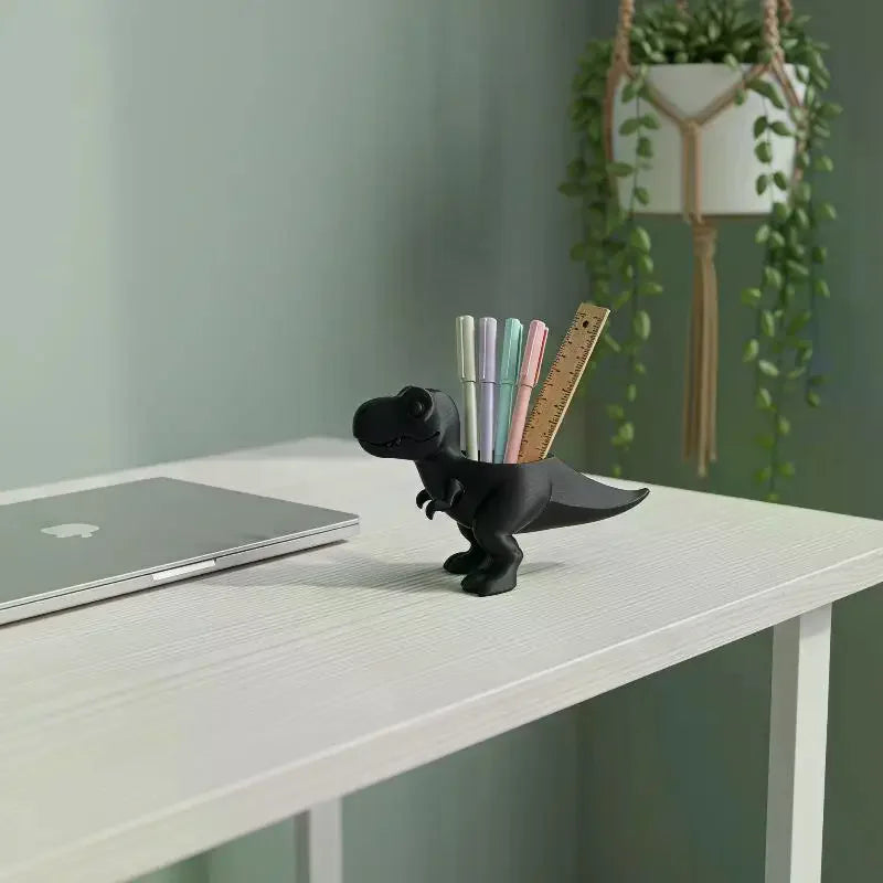 support plante forme dinosaure noir mat contemporain adhésif succulenteintérieur extérieur