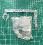 figurine articulée rouge épée ornementation fine base transparente fantastique warhammer blood angels