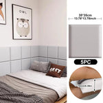 panneaux protection murale adhésifs anti choc modernes bleu clair gris rose pâle vert texture