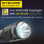 lampe torche noire rechargeable 3300 lumens ip68 anti dérapante compacte