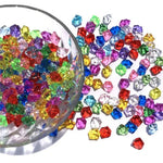pierres décoratives transparentes multicolores facettées brillantes modernes fêtes mariages vases artisanat maison