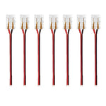 connecteur led transparent rouge jaune noir broches dorées moderne pratique clips câbles(rgb cct)