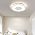 Lampes plafonnieres led moderne blanc geometrique floral chambre salon entrée