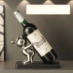 porte bouteille décoratif figurines animales moderne or argent noir vert semi transparent