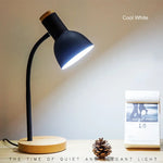 lampe table bois fer pliable nordique moderne lecture salon chambre