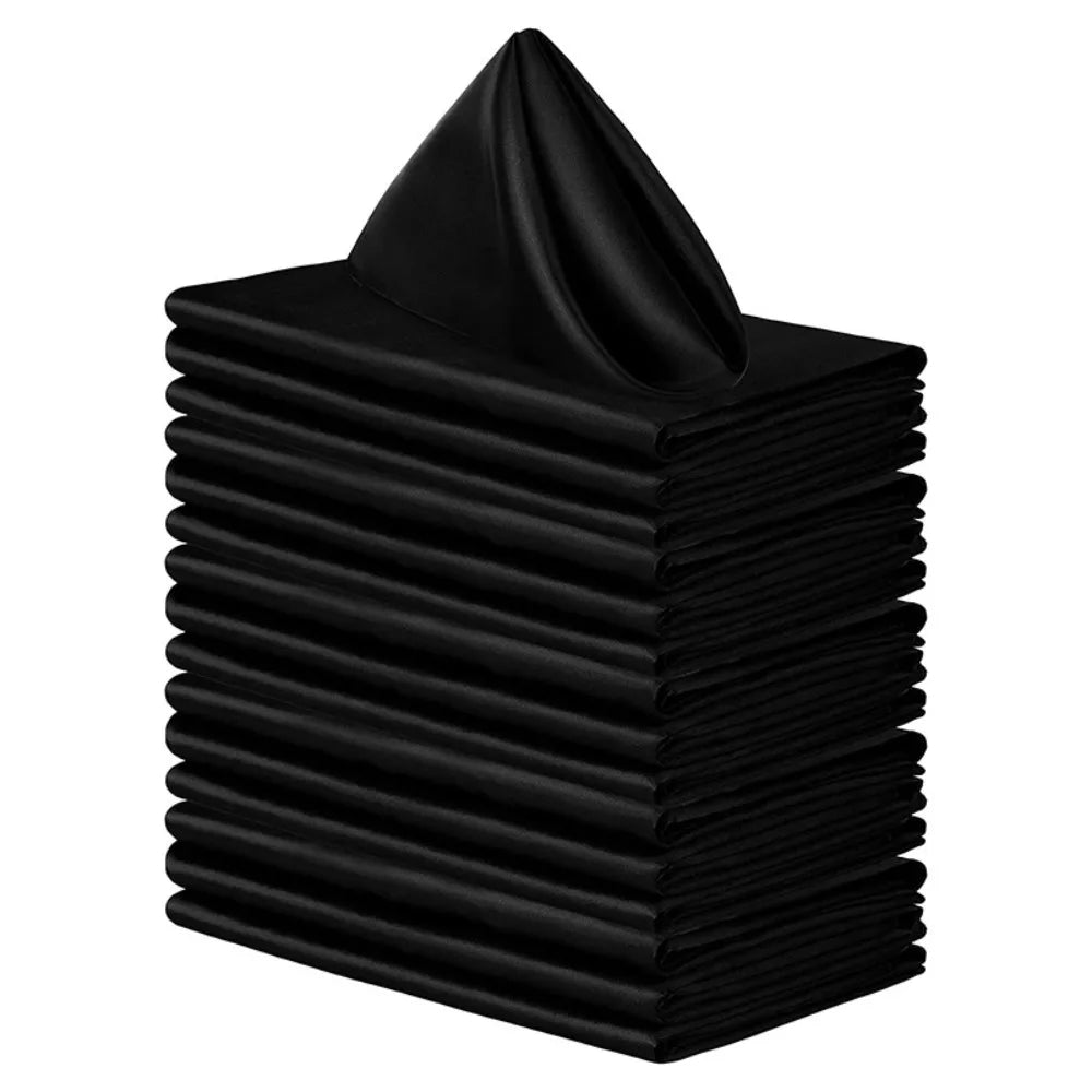 serviettes table bleu marine vert clair uni soyeuses 30x30cm lavables cuisine