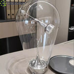 lampe table transparente moderne base métallique interrupteur tactile 6w led 90v