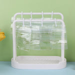 porte bijoux moderne blanc poches transparentes support bijoux ornement décoration chambre blanc