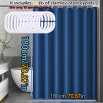 rideau douche bleu marine uni moderne opacité 180cm 120cm 150cm 200cm respectueux environnement
